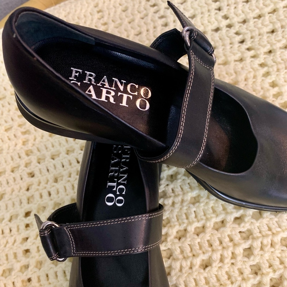 Franco Sarto Black Mary Jane Dress Shoes
